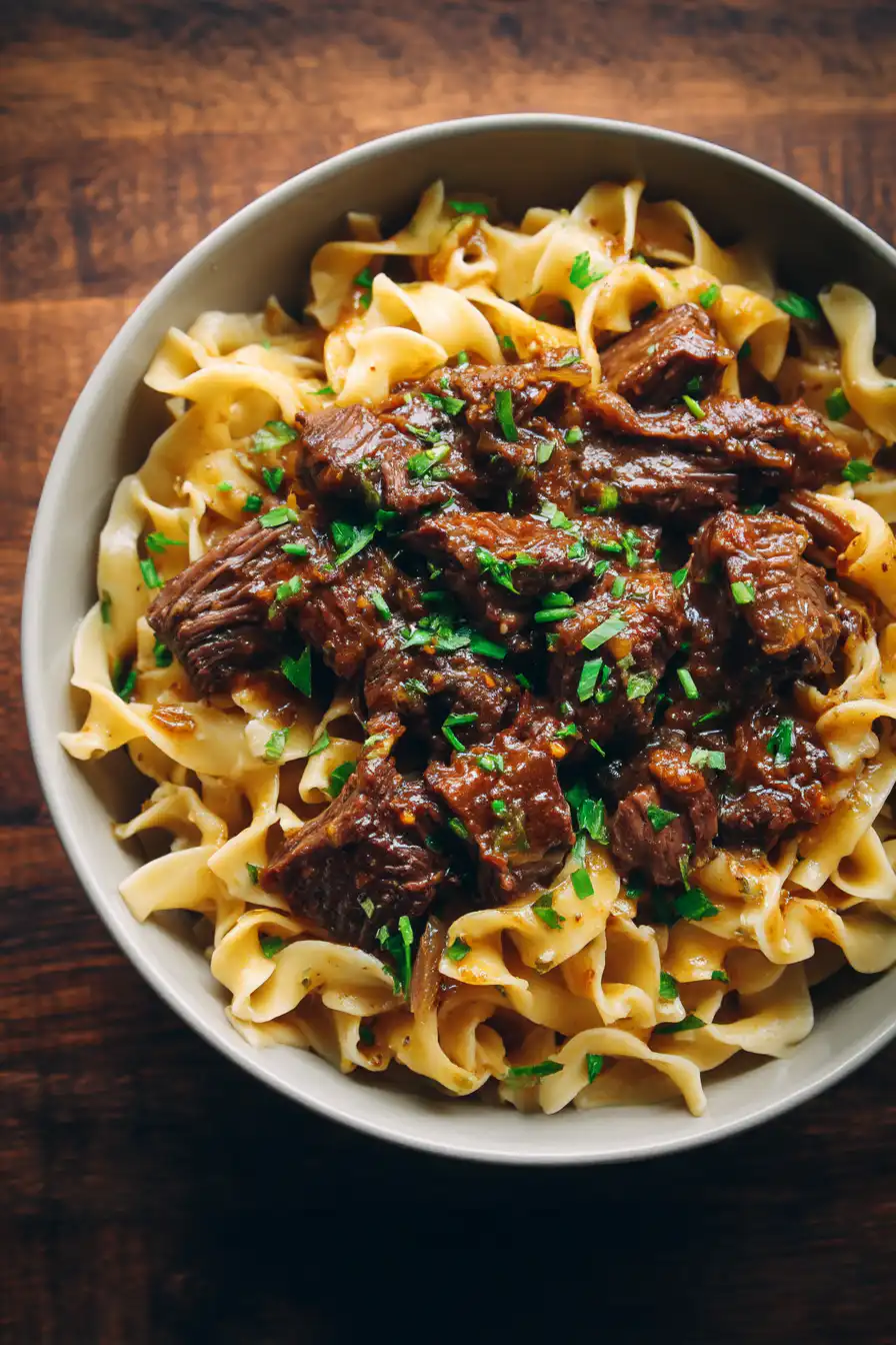 french onion beef and noodles