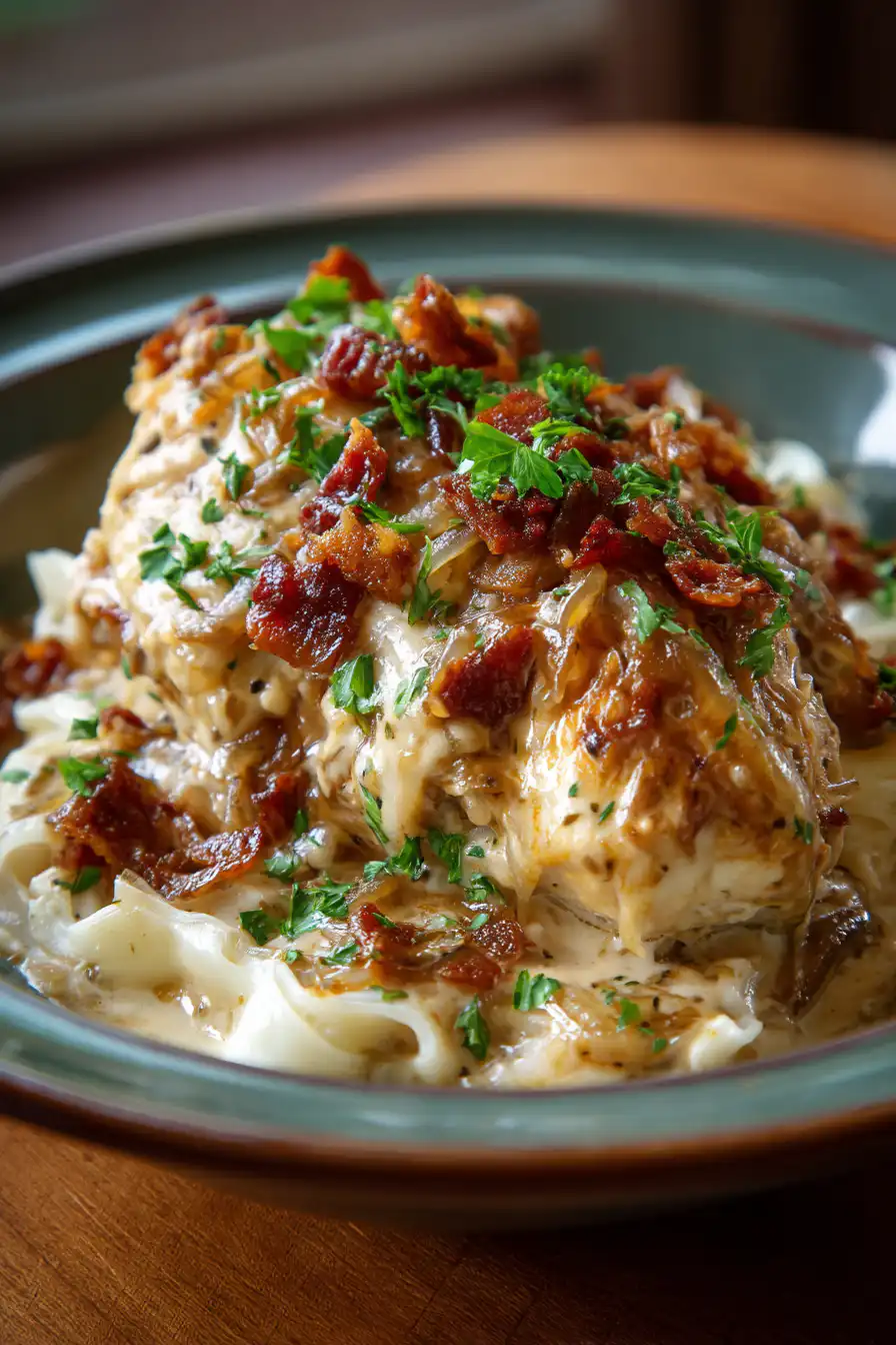 french onion chicken crockpot