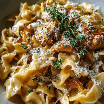 french onion pasta