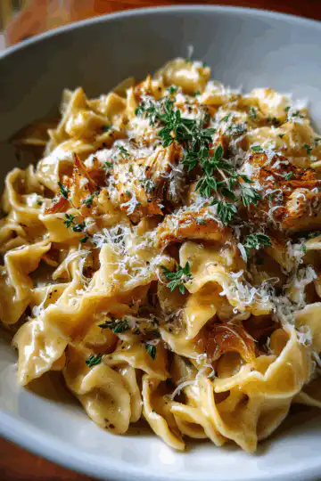 french onion pasta