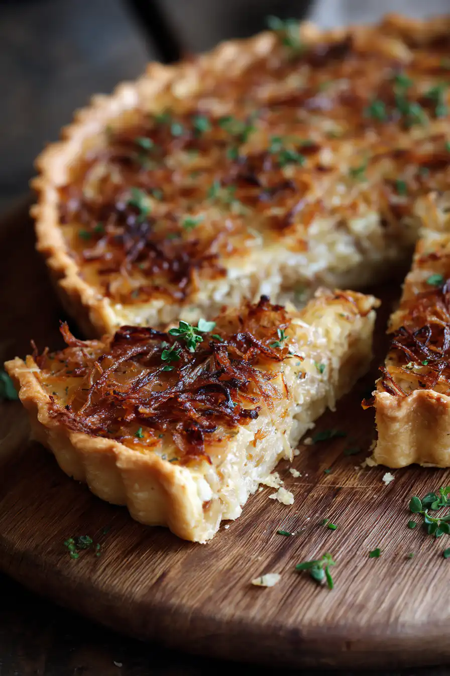 french onion tart
