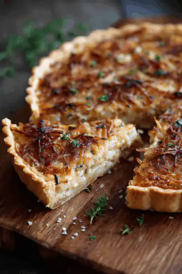 french onion tart
