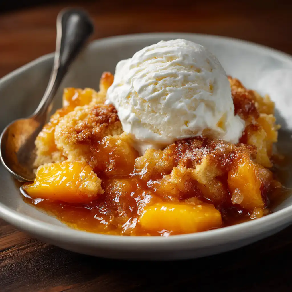 fresh peach cobbler