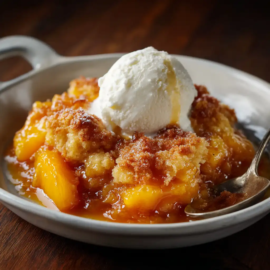 fresh peach cobbler