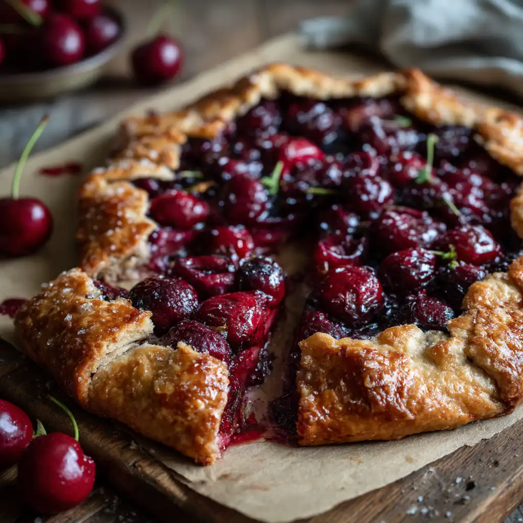 sour cherry Galette