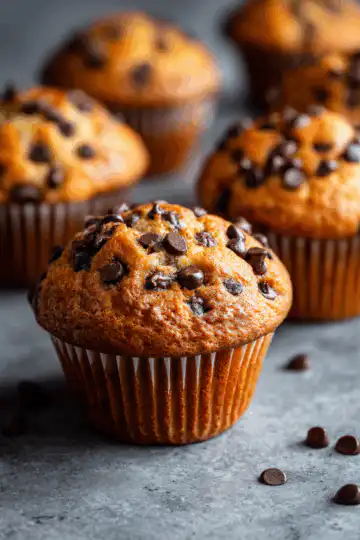 sourdough chocolate chip muffins