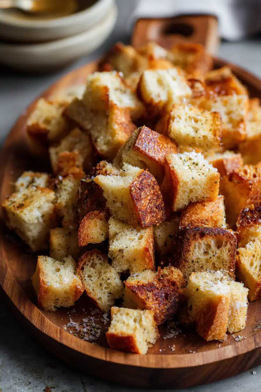 sourdough croutons