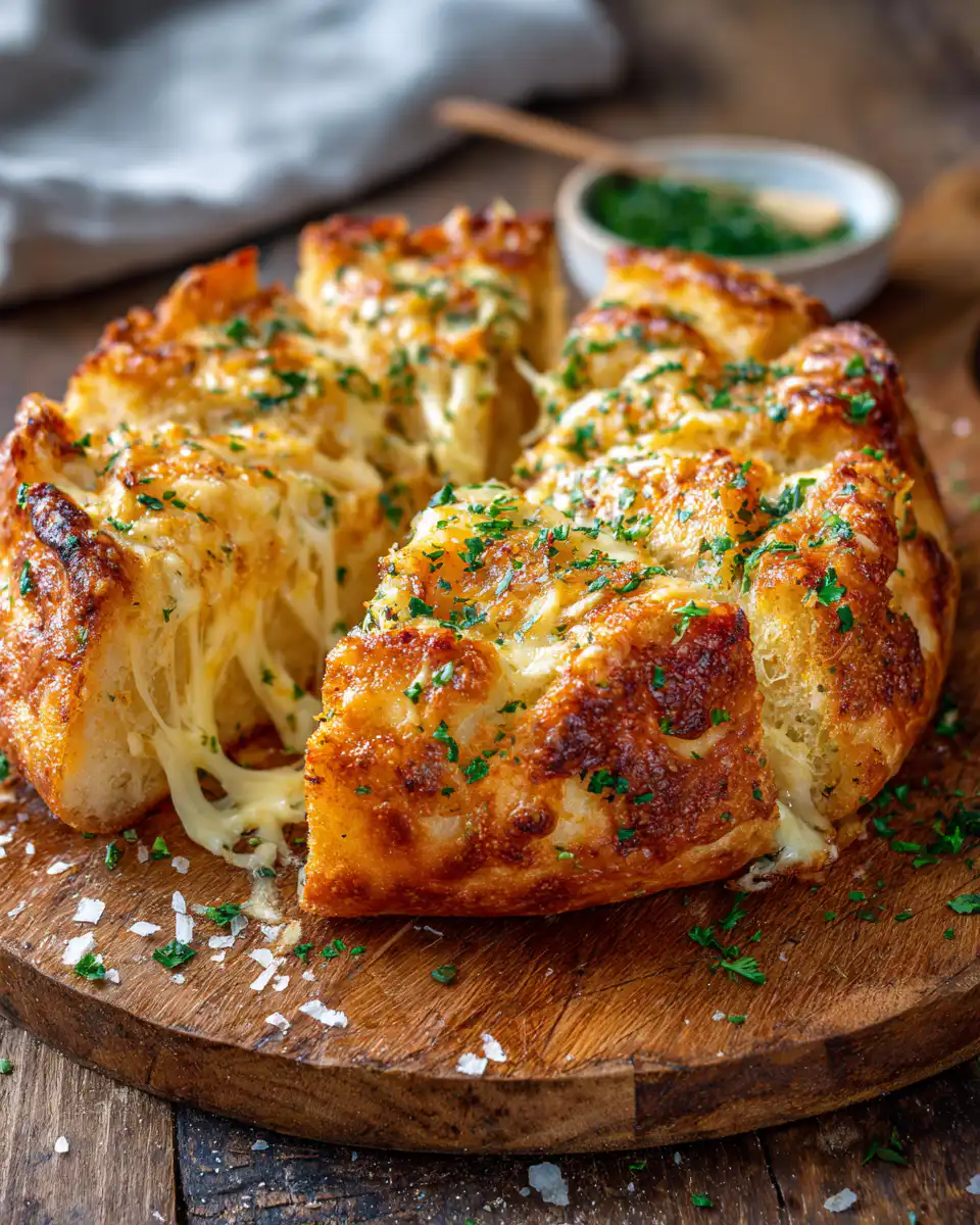 Air Fryer Cheesy Tortilla Garlic Bread