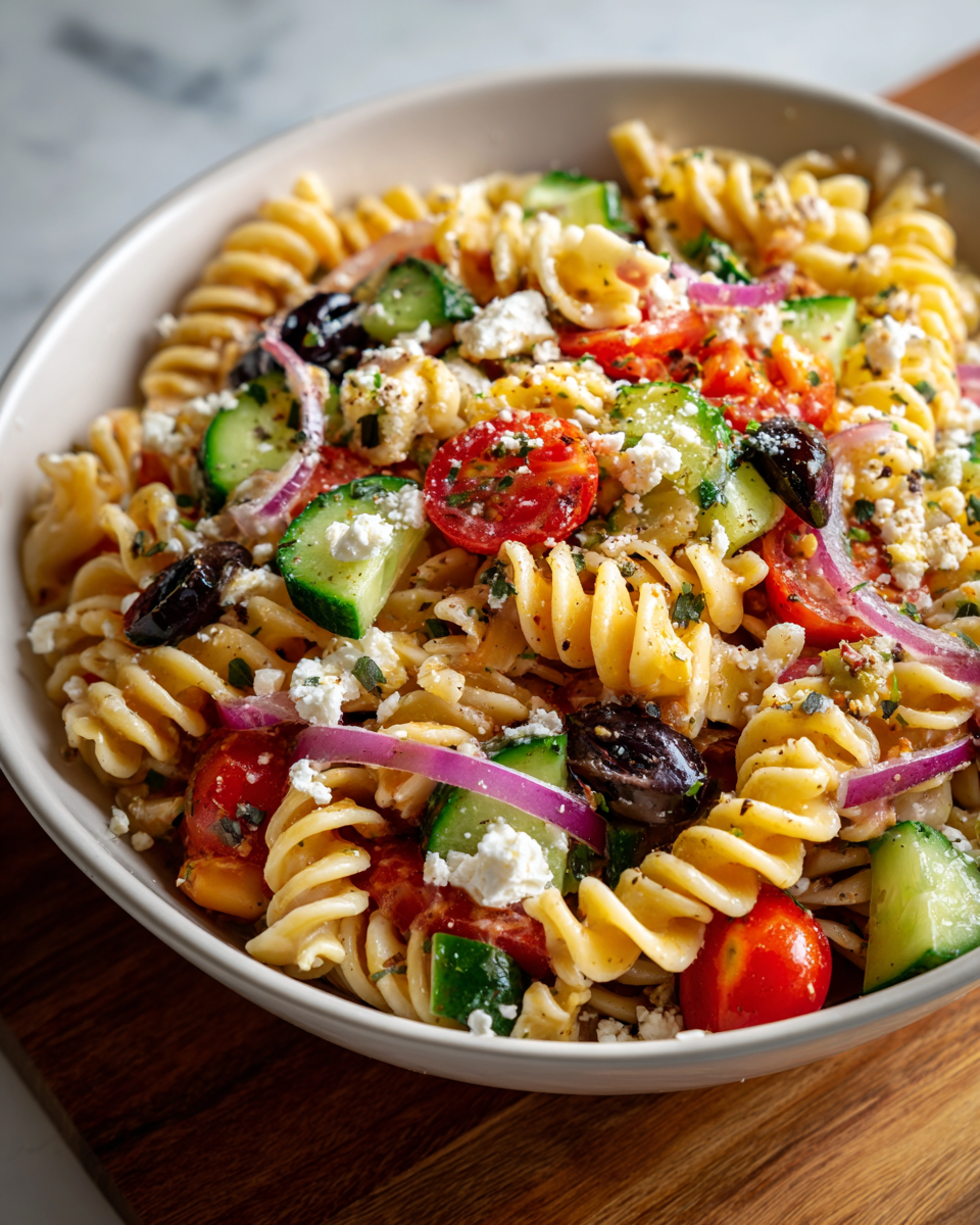 Ashley Mac's Greek Pasta Salad