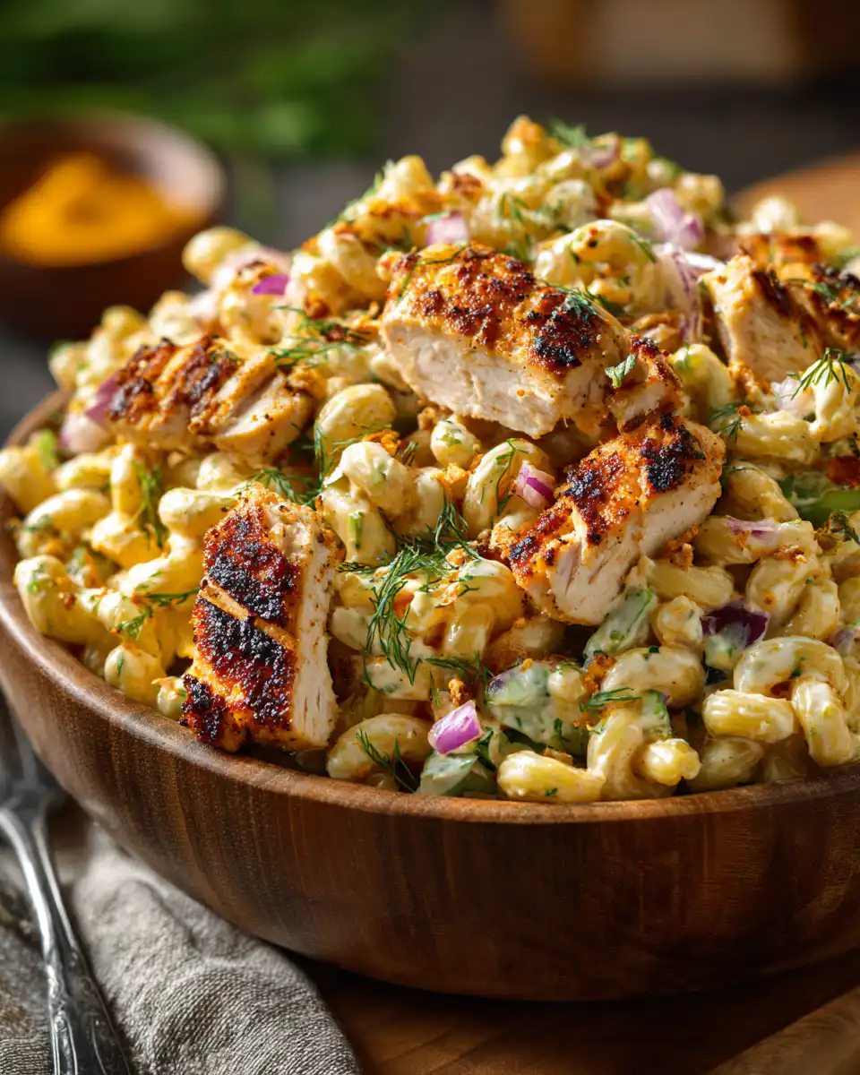 BBQ Chicken Ranch Pasta Salad
