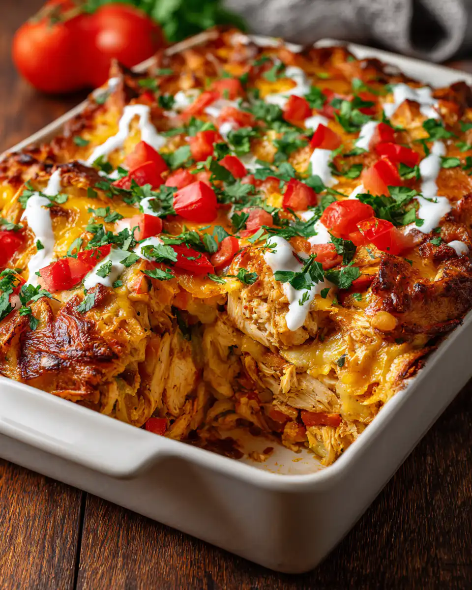 Baked Chicken Fajita Casserole