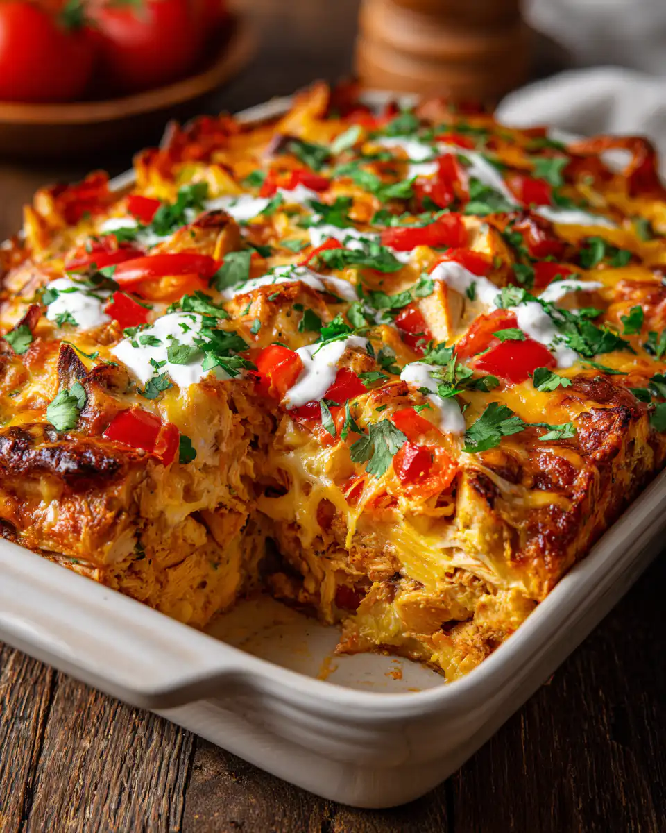 Baked Chicken Fajita Casserole