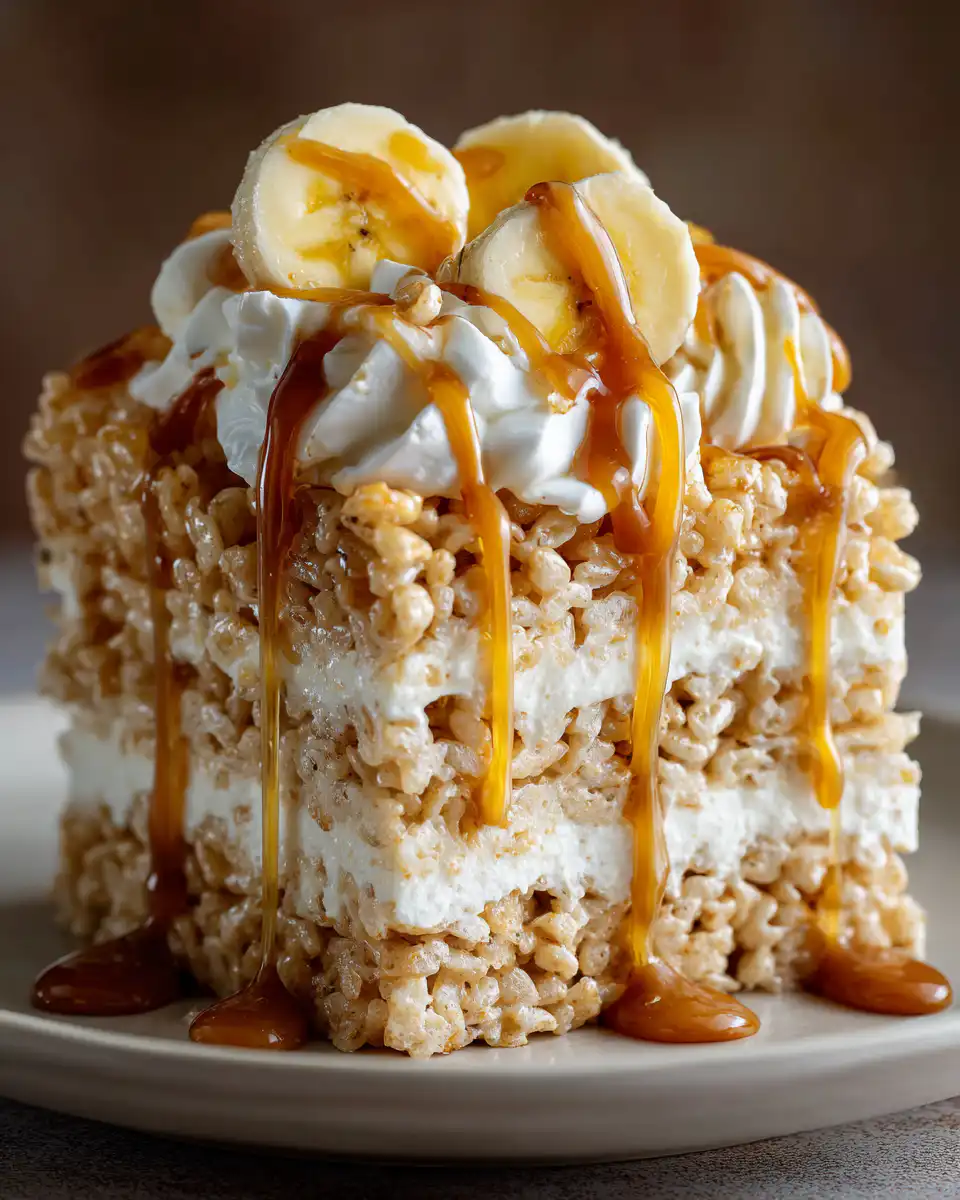 Banana Pudding Rice Krispie Treats
