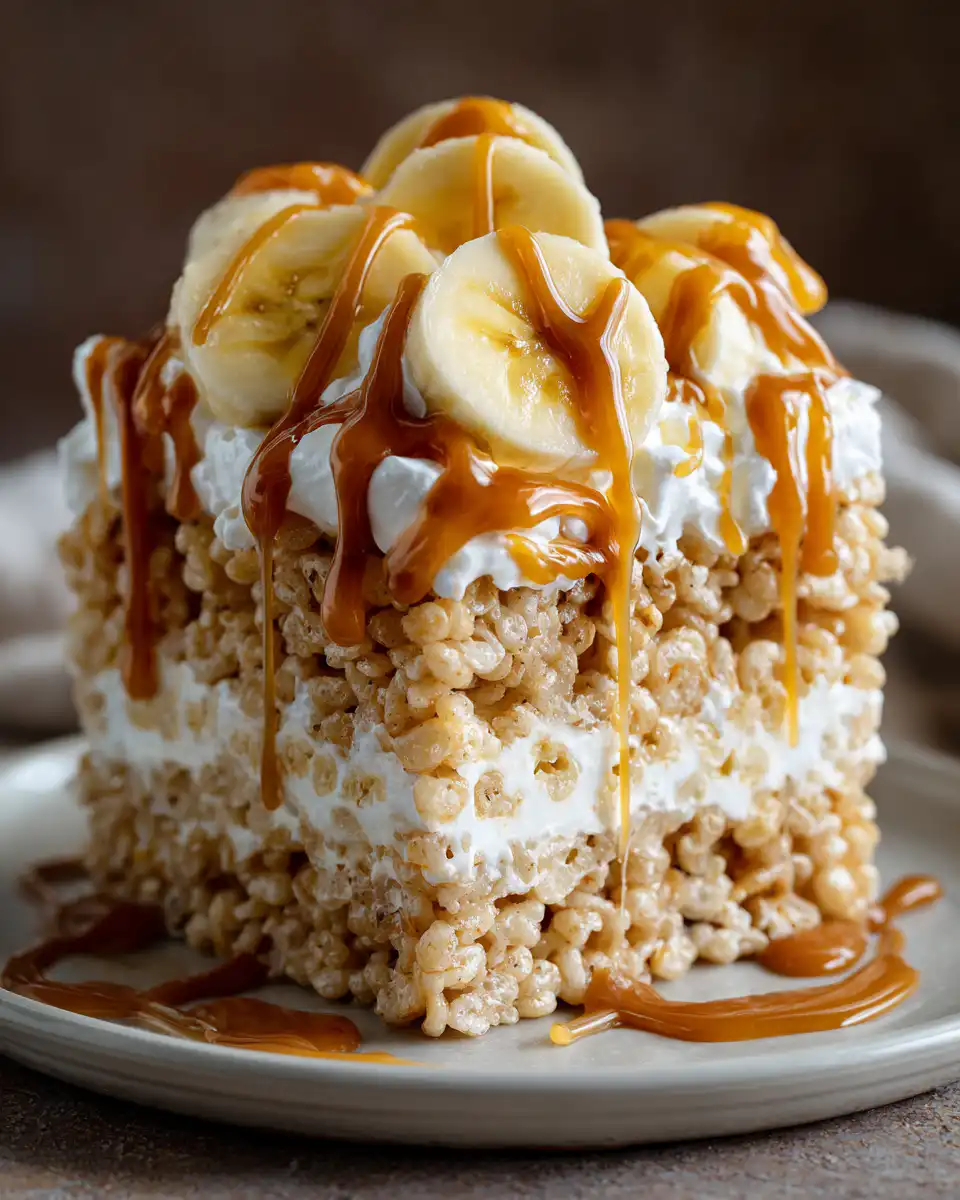 Banana Pudding Rice Krispie Treats
