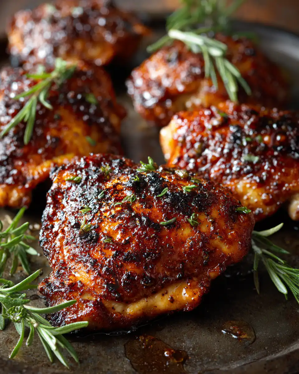 Bbq-Spiced Chicken Thighs with Tangy Honey Glaze