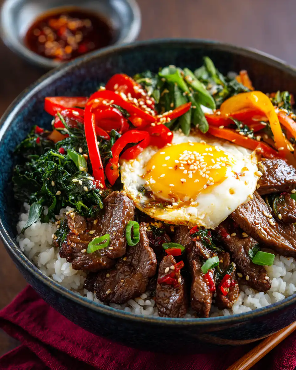Beef and Pepper Rice Bowl