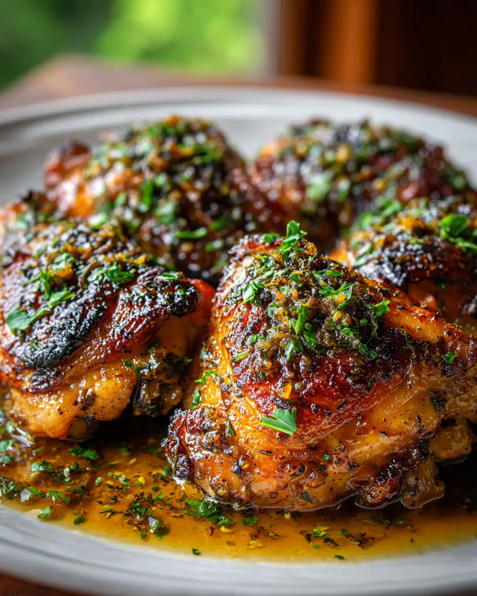 Brown Sugar Dijon Chicken Thighs