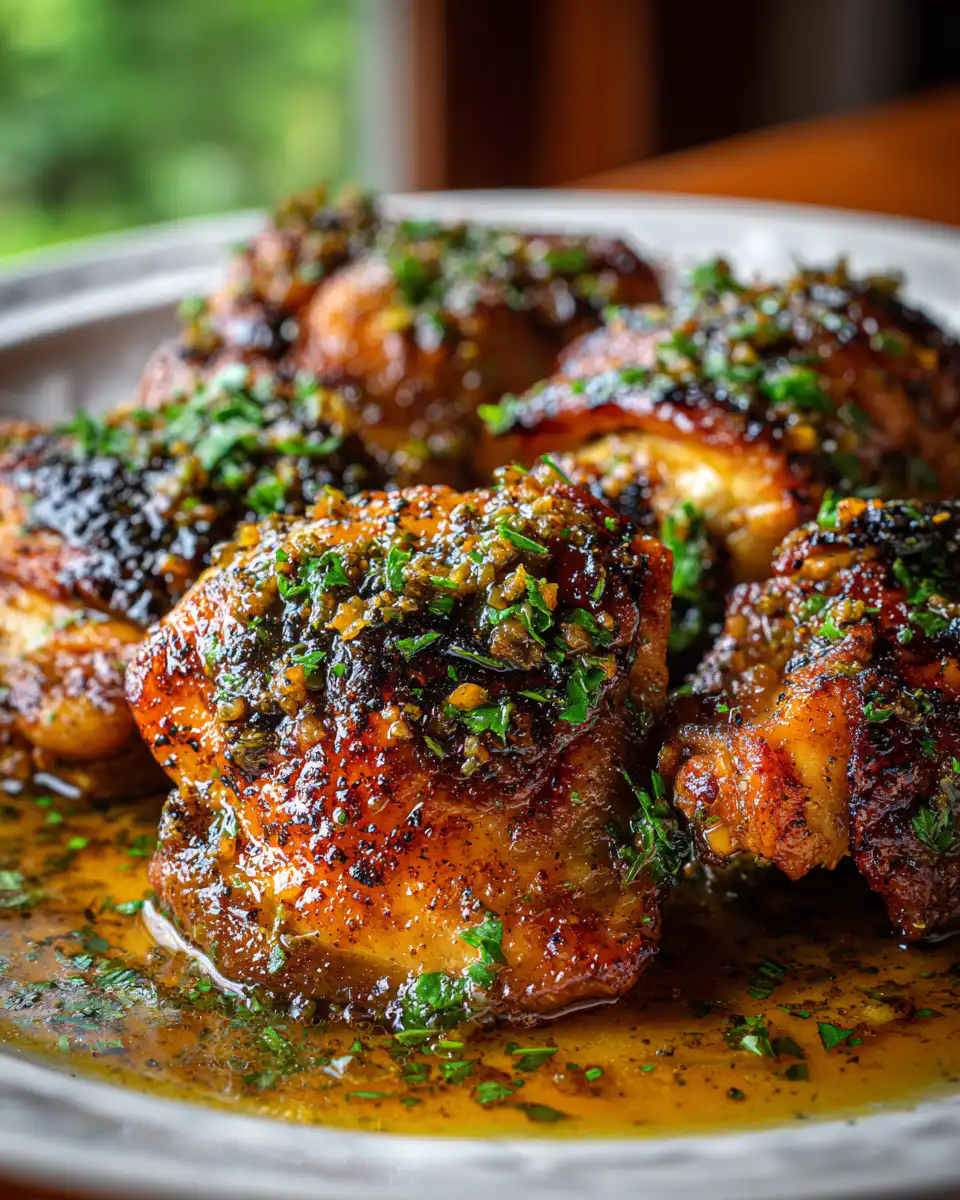 Brown Sugar Dijon Chicken Thighs