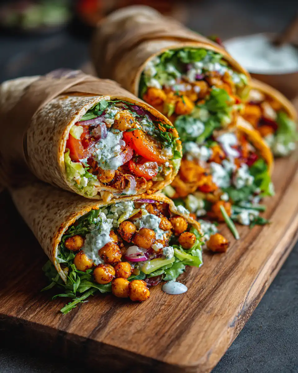 Buffalo Chickpea Wraps