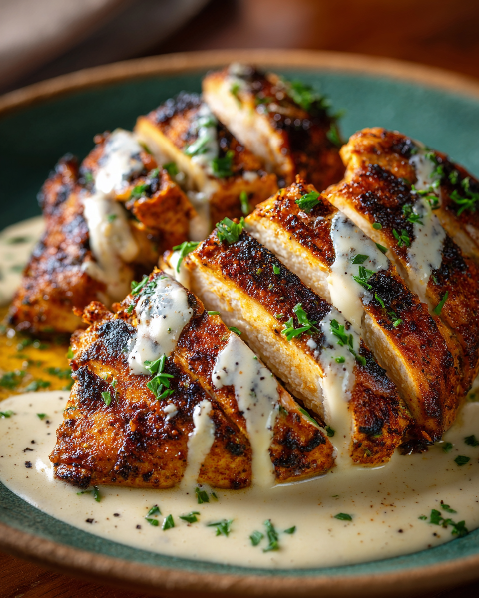 Cajun Grilled Chicken with Alabama White Sauce