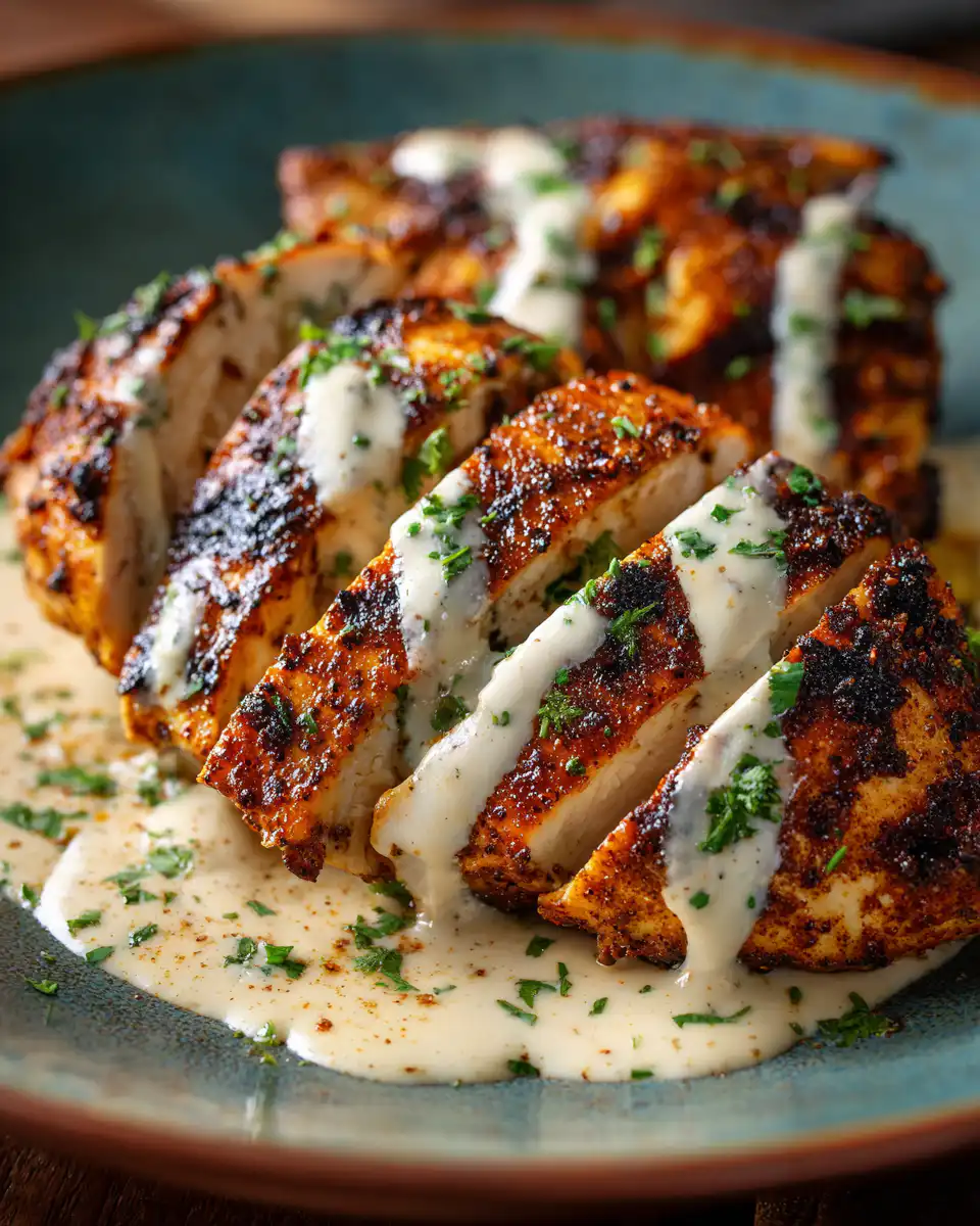 Cajun Grilled Chicken with Alabama White Sauce