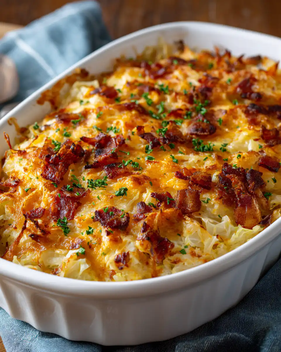 Cheesy Cabbage Casserole Recipe