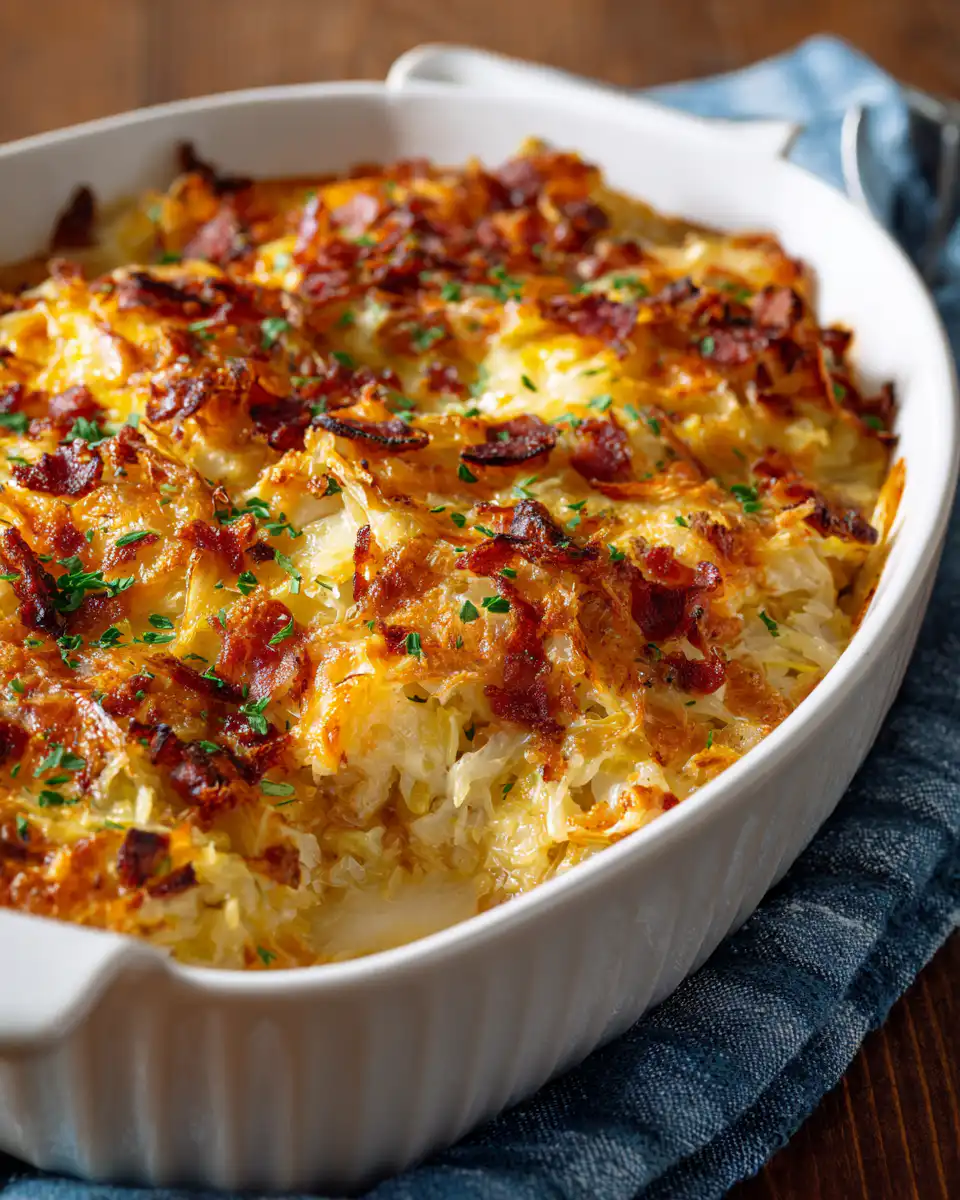 Cheesy Cabbage Casserole Recipe