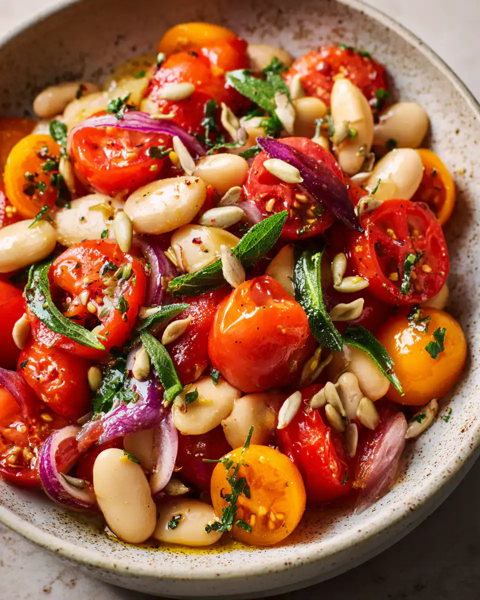 Cherry Tomato and White Bean Salad