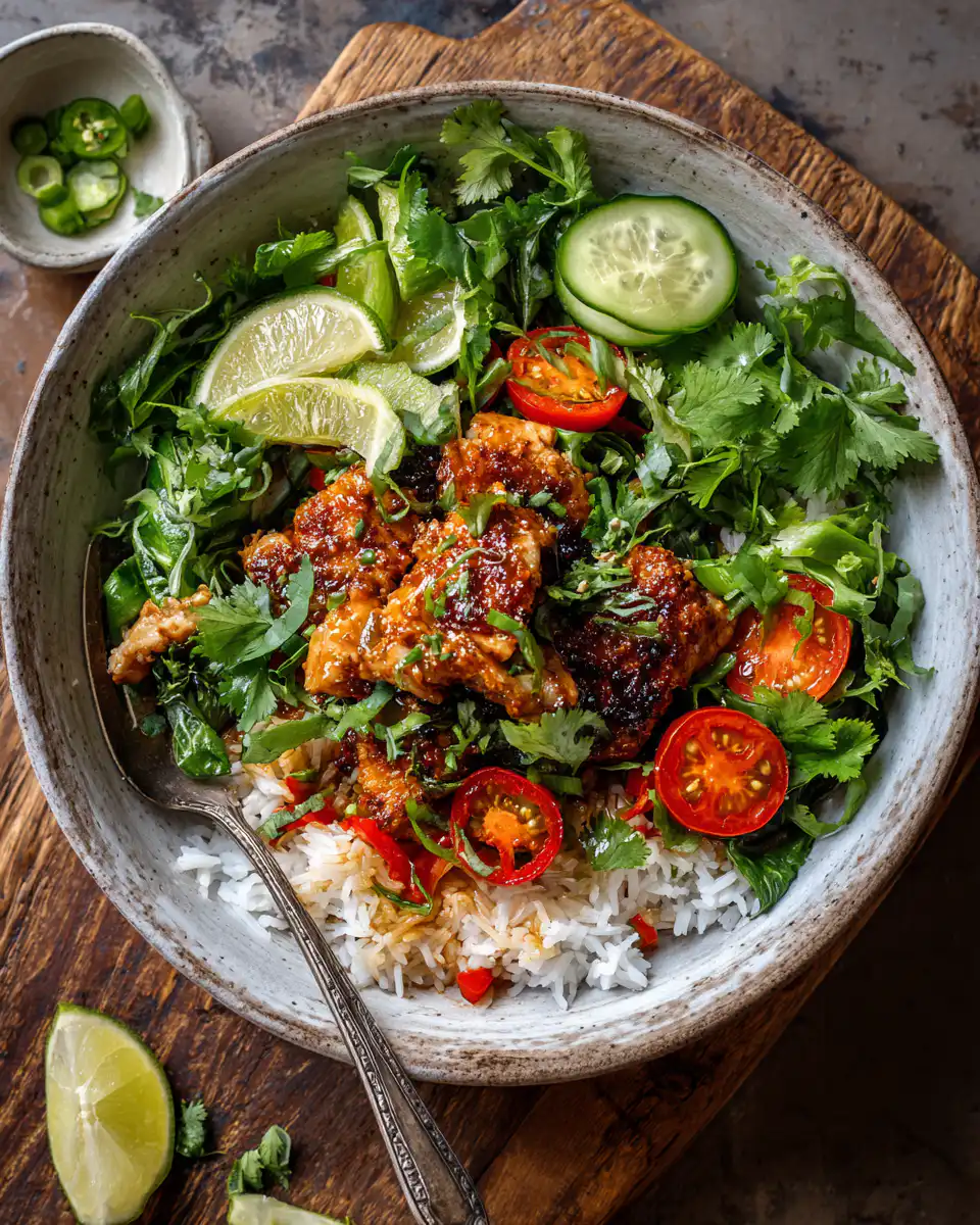 Coconut Chicken Rice Bowl