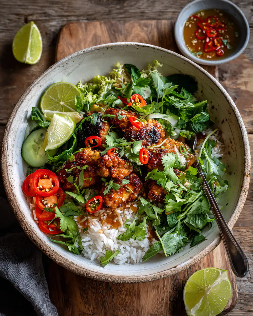 Coconut Chicken Rice Bowl