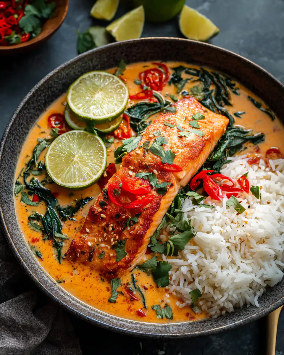 Coconut Red Curry Salmon