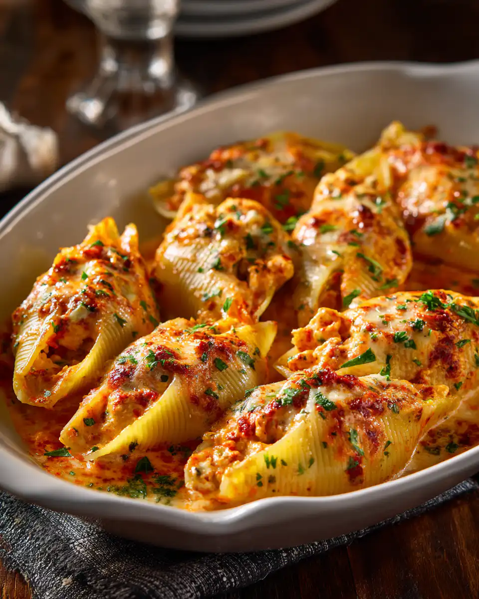 Creamy Cajun Chicken Stuffed Shells