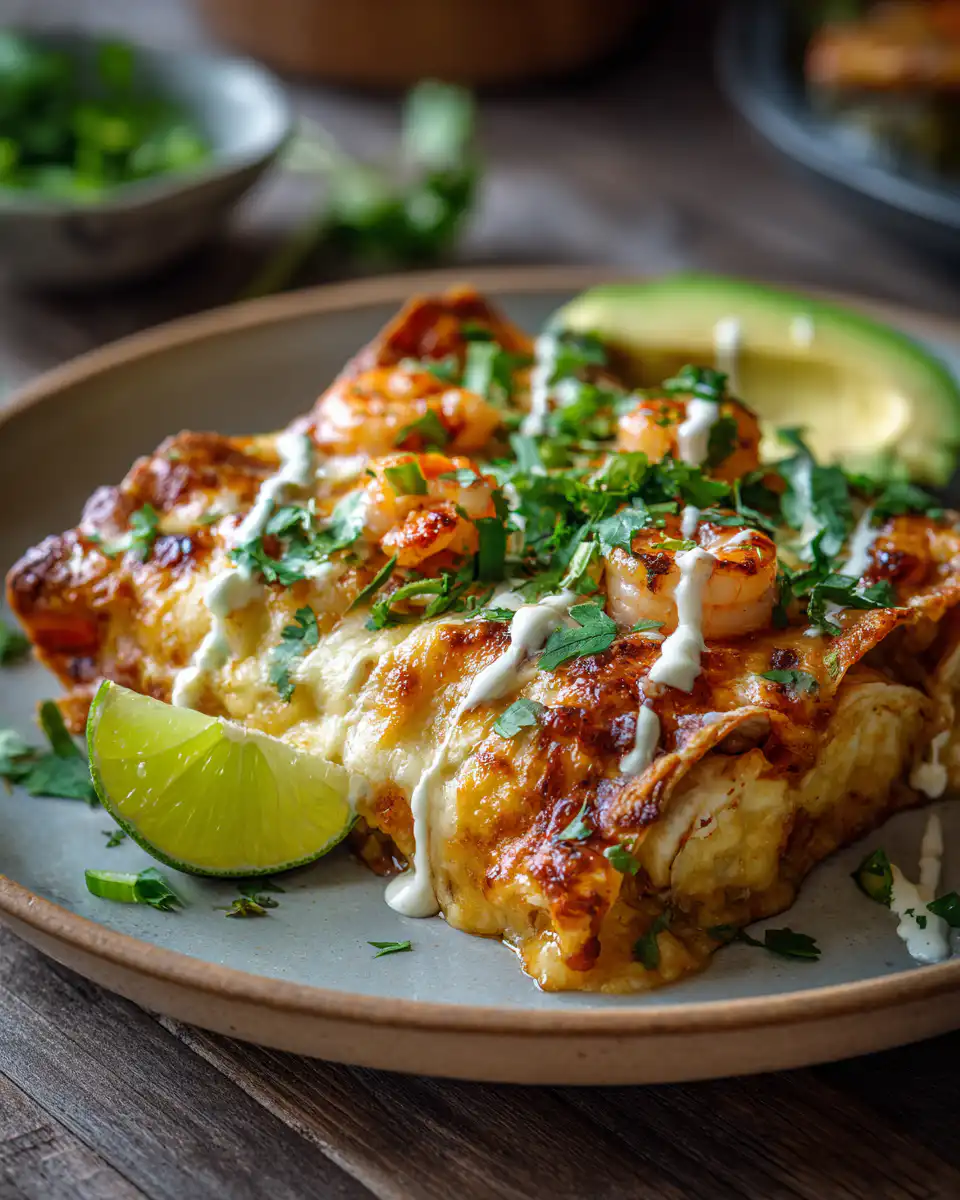 Creamy Shrimp Enchiladas