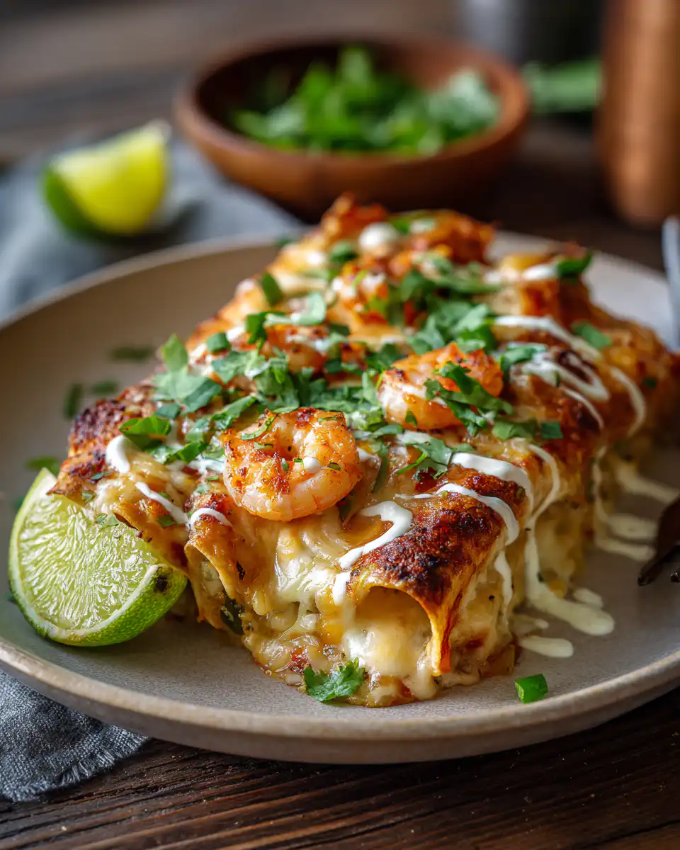 Creamy Shrimp Enchiladas