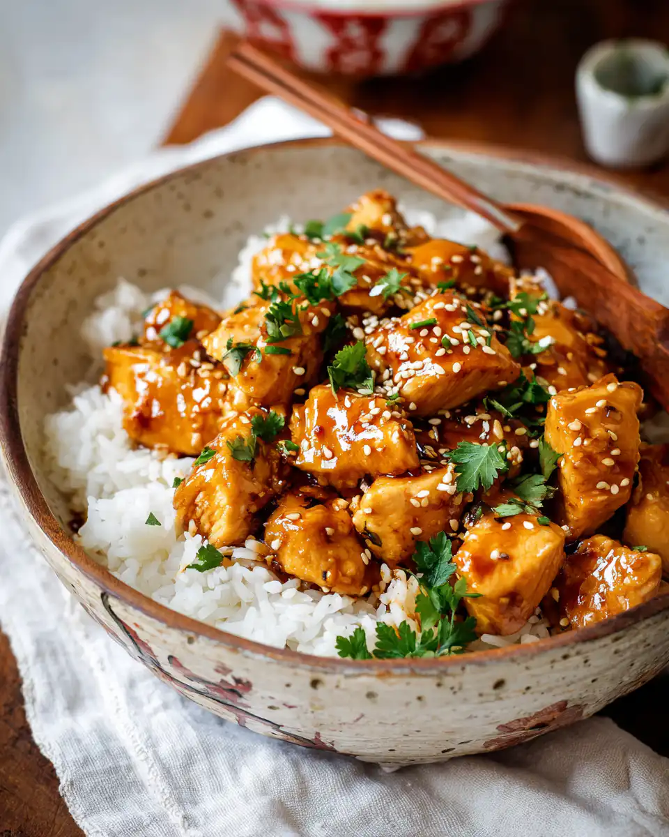 Easy Chinese Peanut Butter Chicken