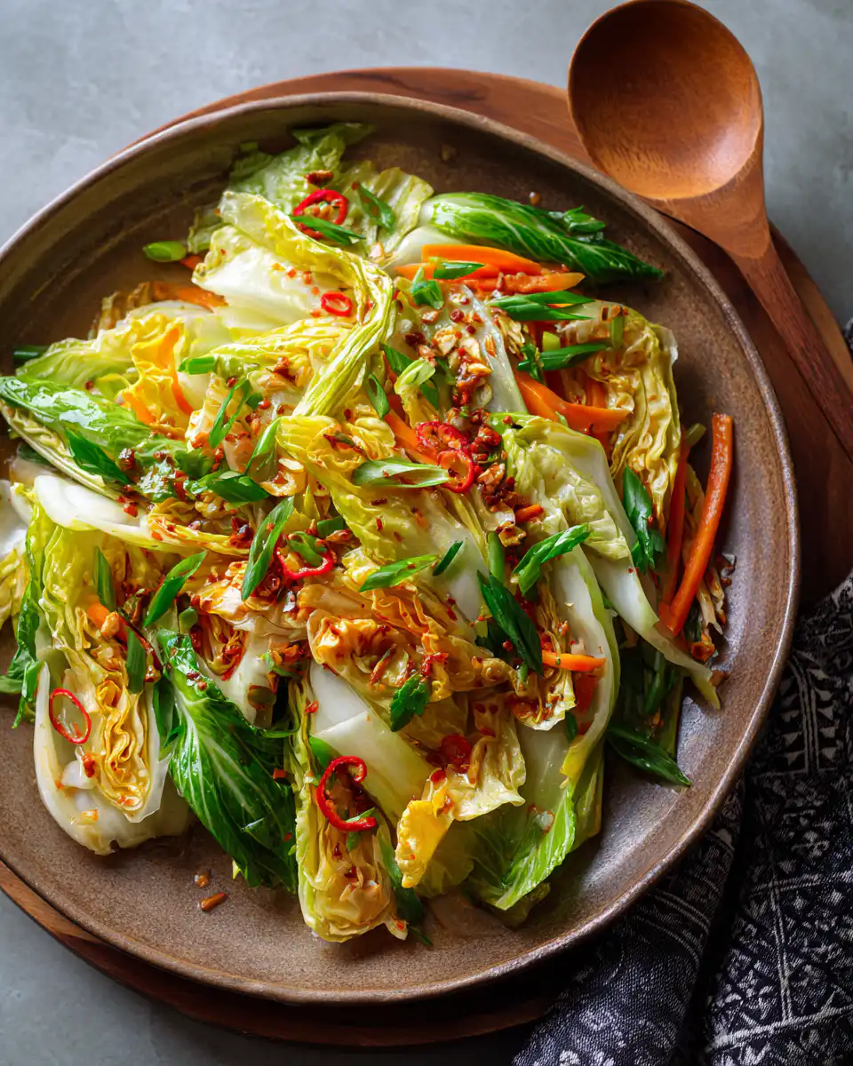 Easy Crunchy Asian Cabbage