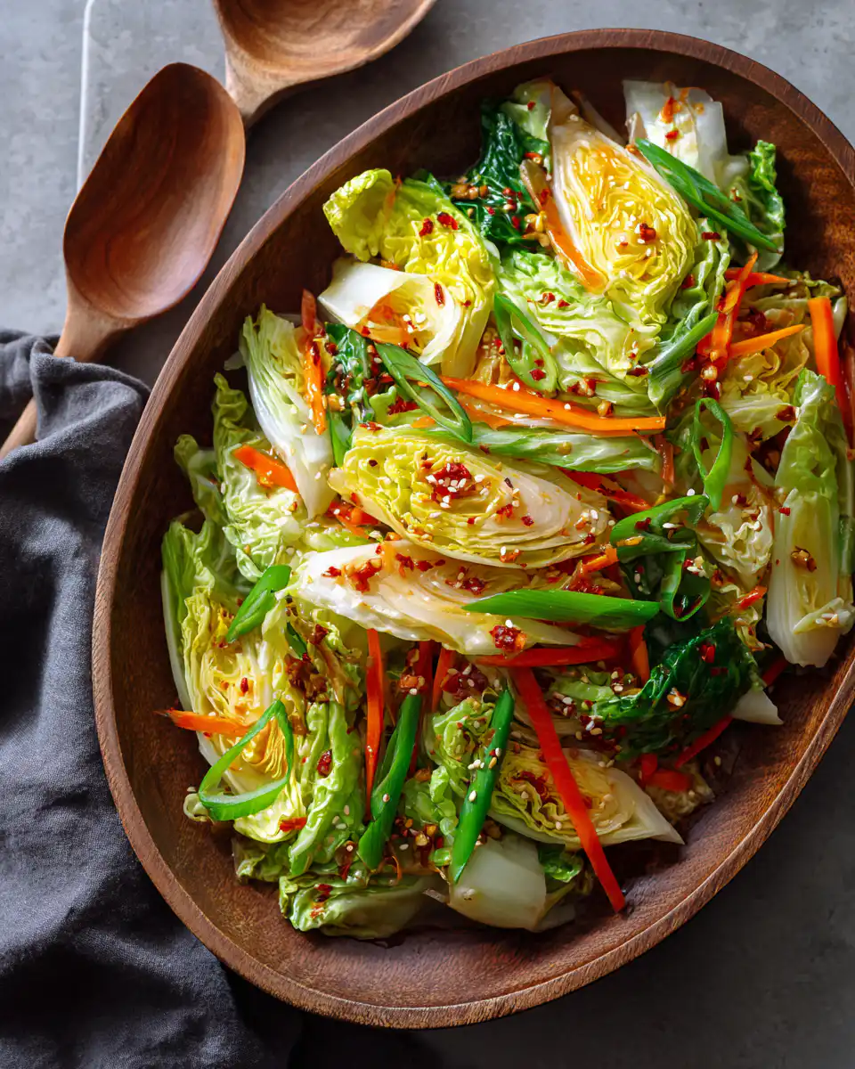 Easy Crunchy Asian Cabbage