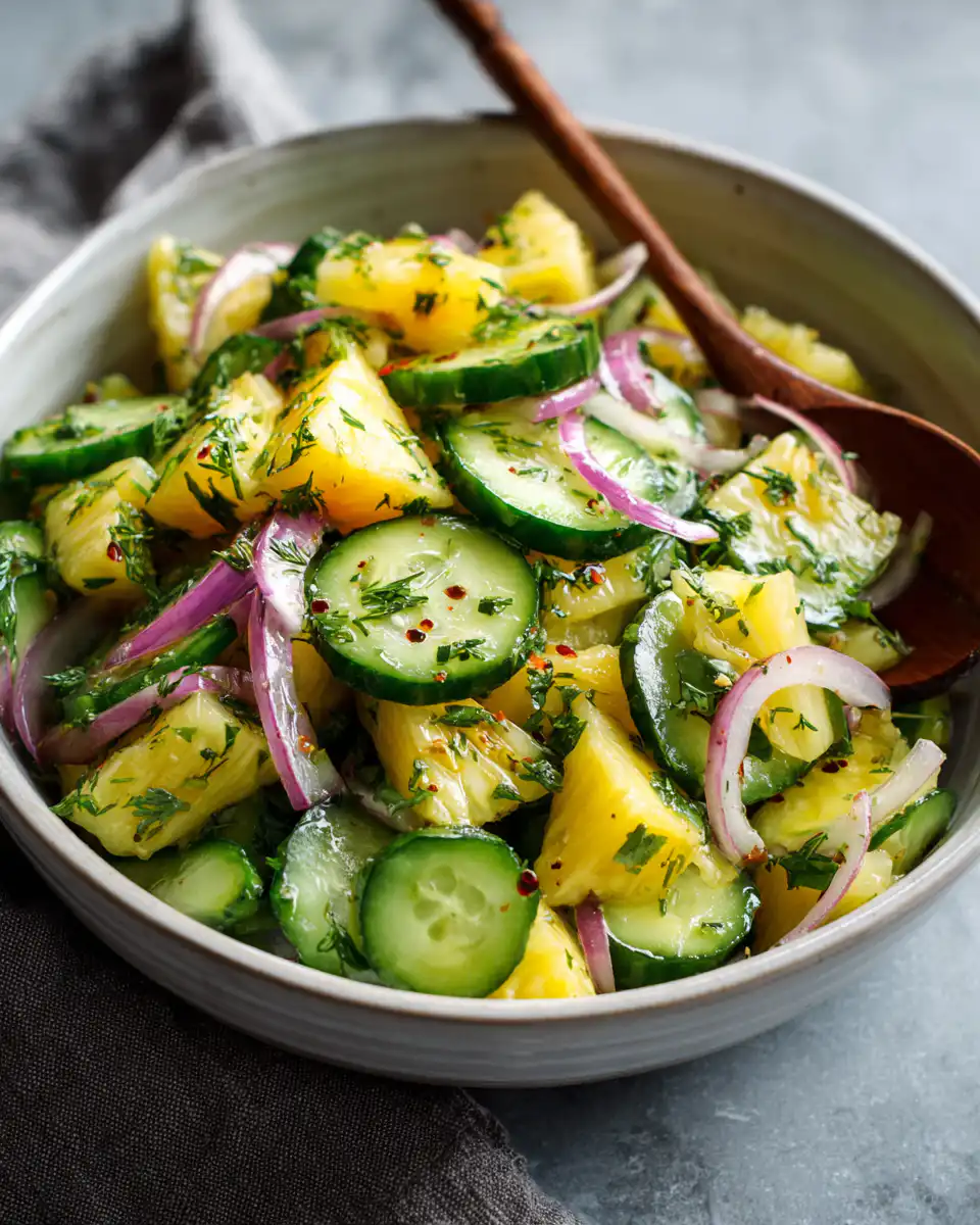 Easy Pineapple Cucumber Salad