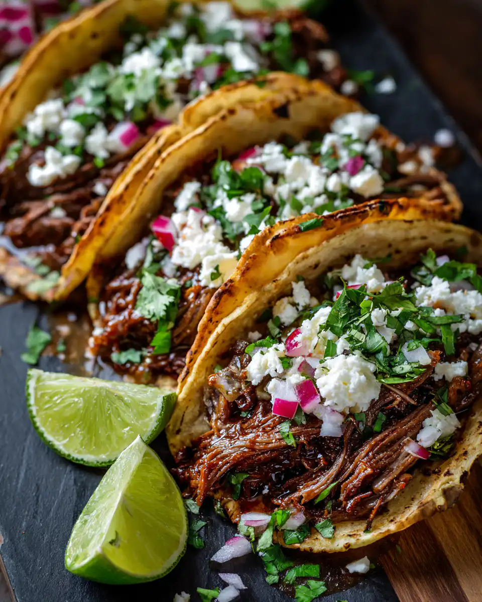 Garlic Butter Honey BBQ Beef Tacos