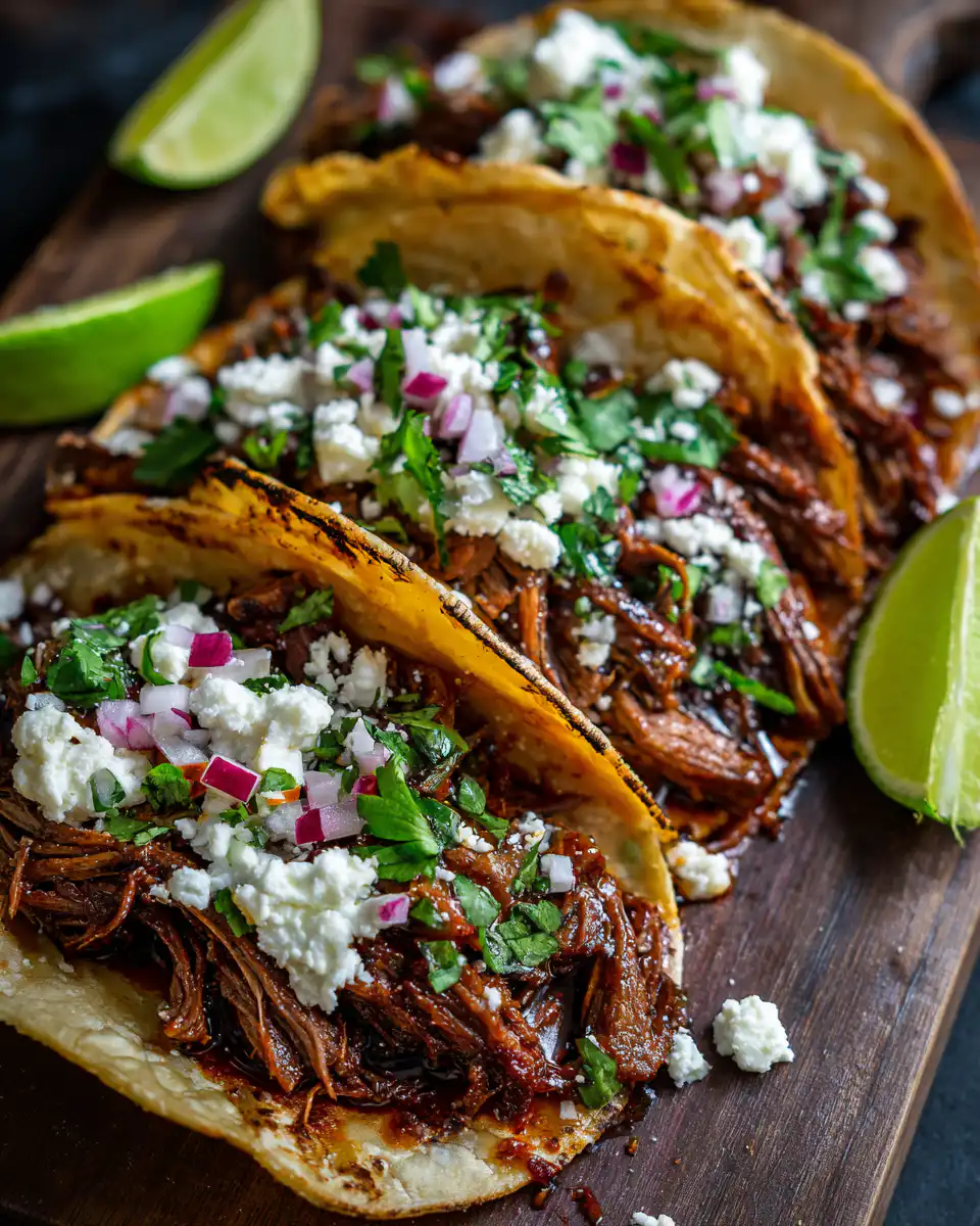 Garlic Butter Honey BBQ Beef Tacos