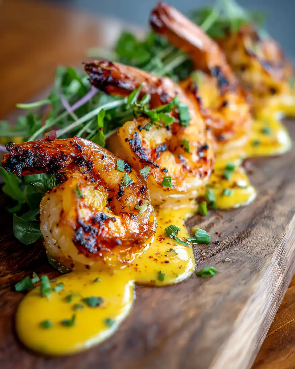 Grilled Shrimp with Spicy Mango Lime Coulis