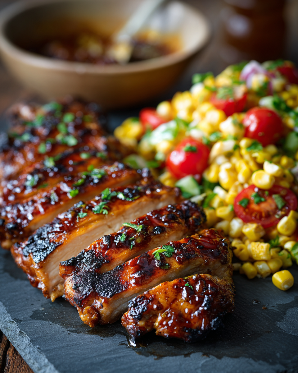 Honey BBQ Chicken with Zesty Corn Salad