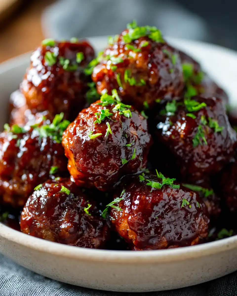 Honey-Garlic BBQ Crockpot Meatballs