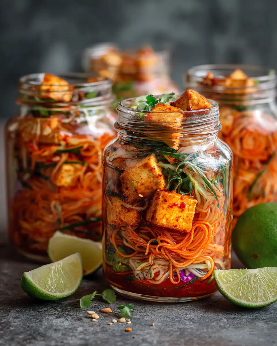 Instant Gochujang Lime Tofu Noodle Jars