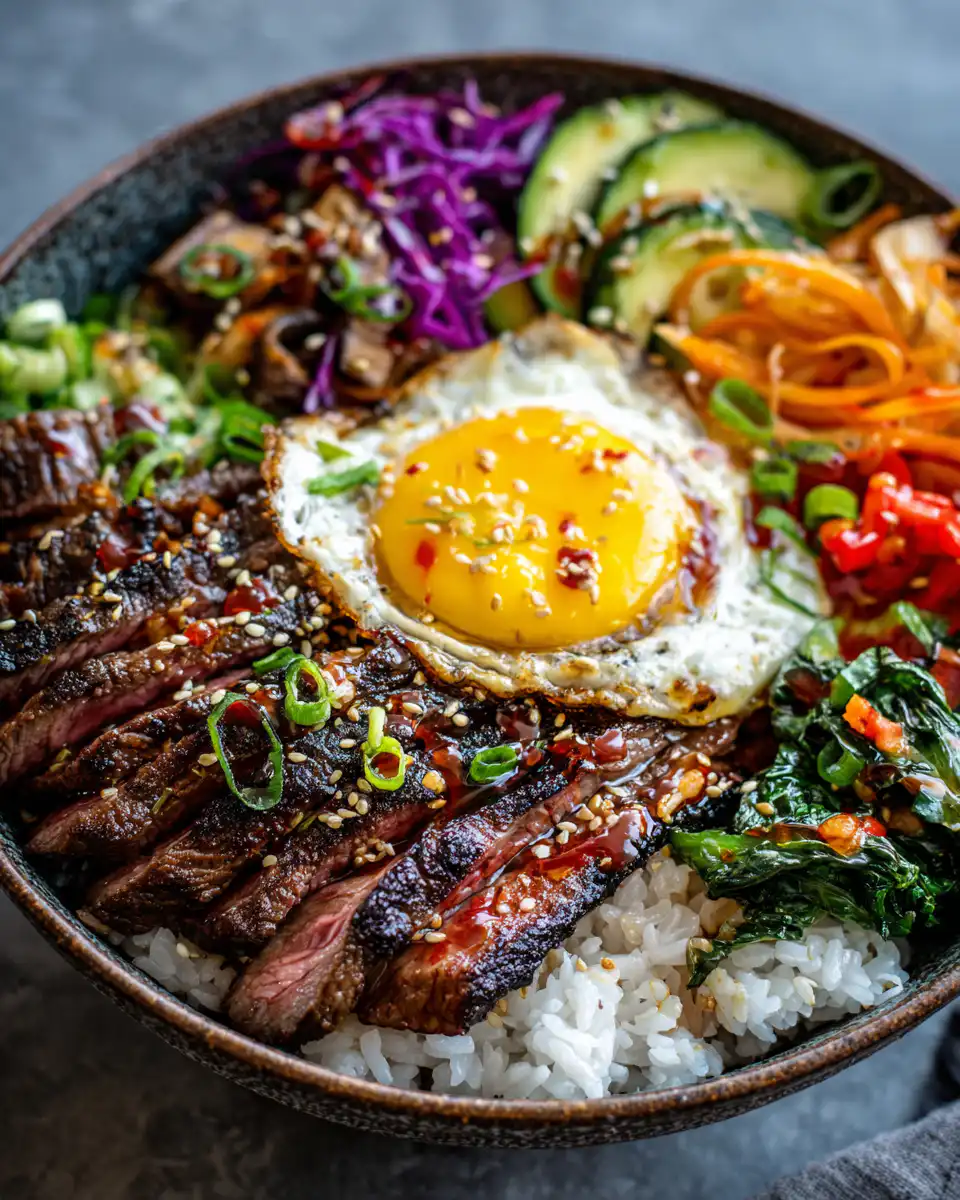 Korean BBQ Steak Rice Bowls
