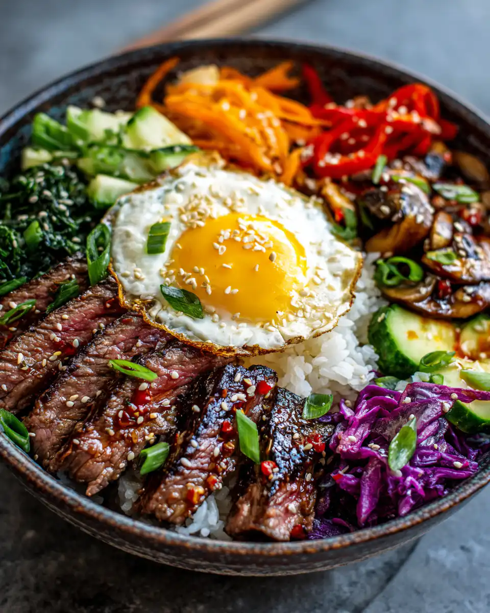 Korean BBQ Steak Rice Bowls