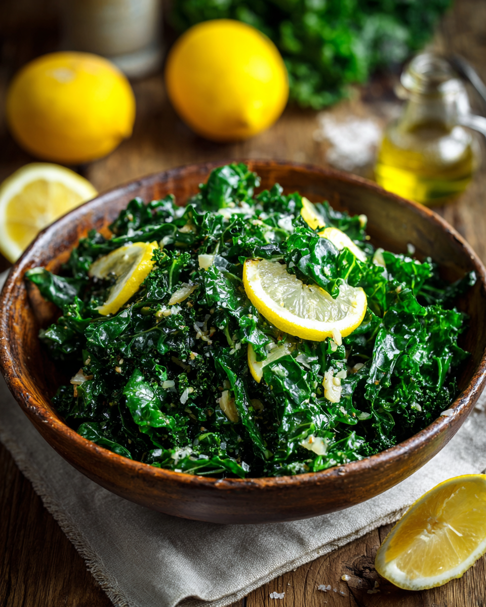 Lemon-Garlic Kale Salad
