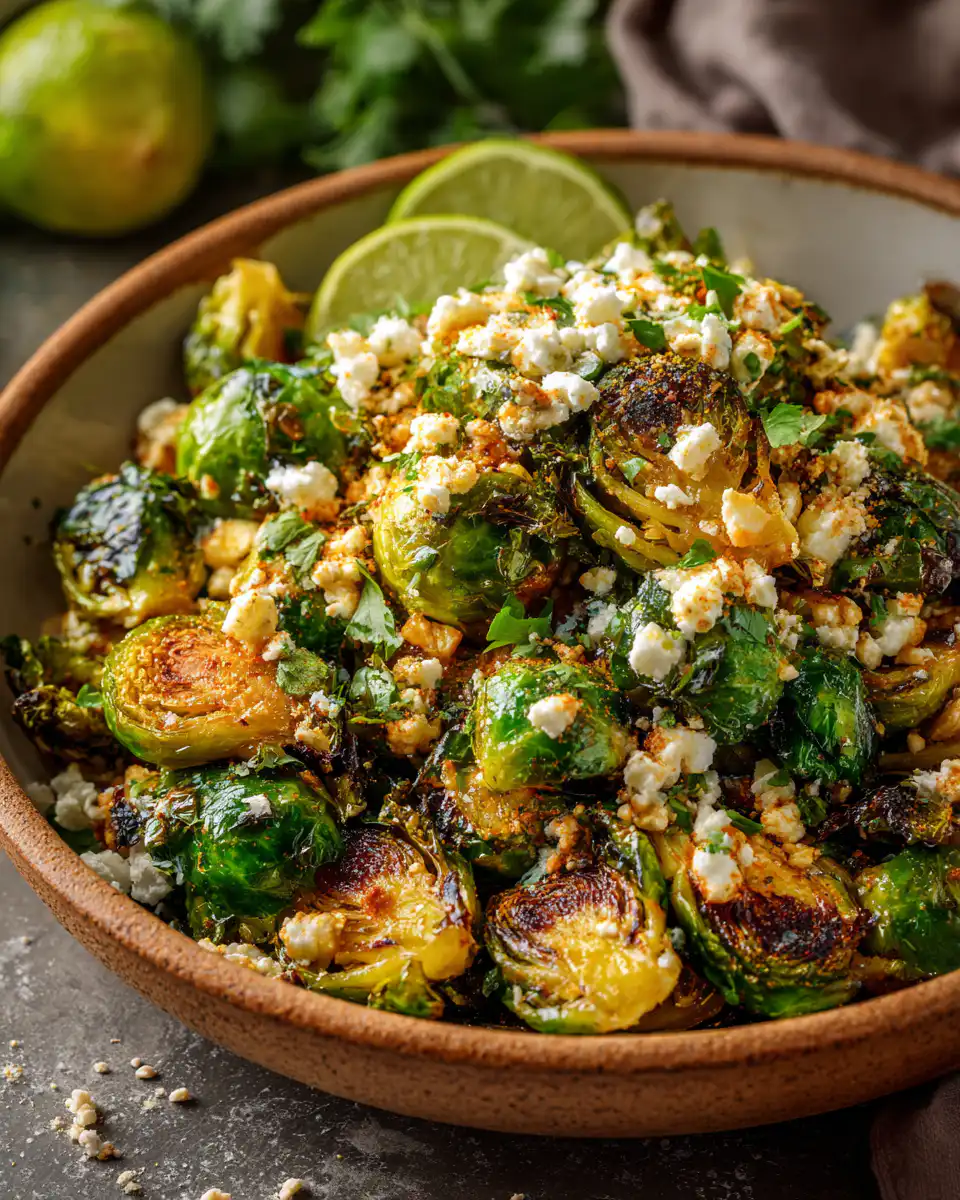 Mexican Street Corn Brussels Sprouts