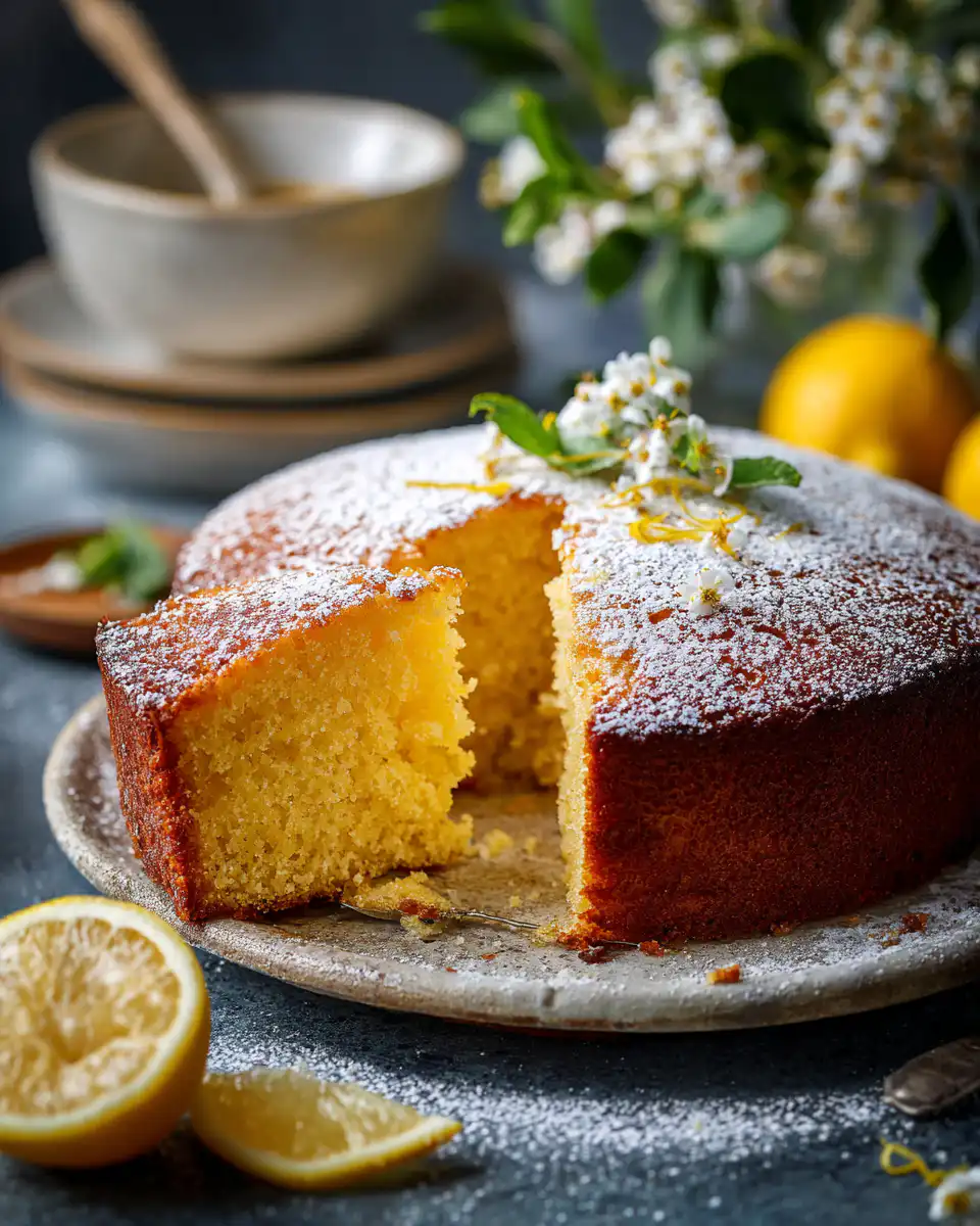One-Bowl Lemon and Olive Oil Cake