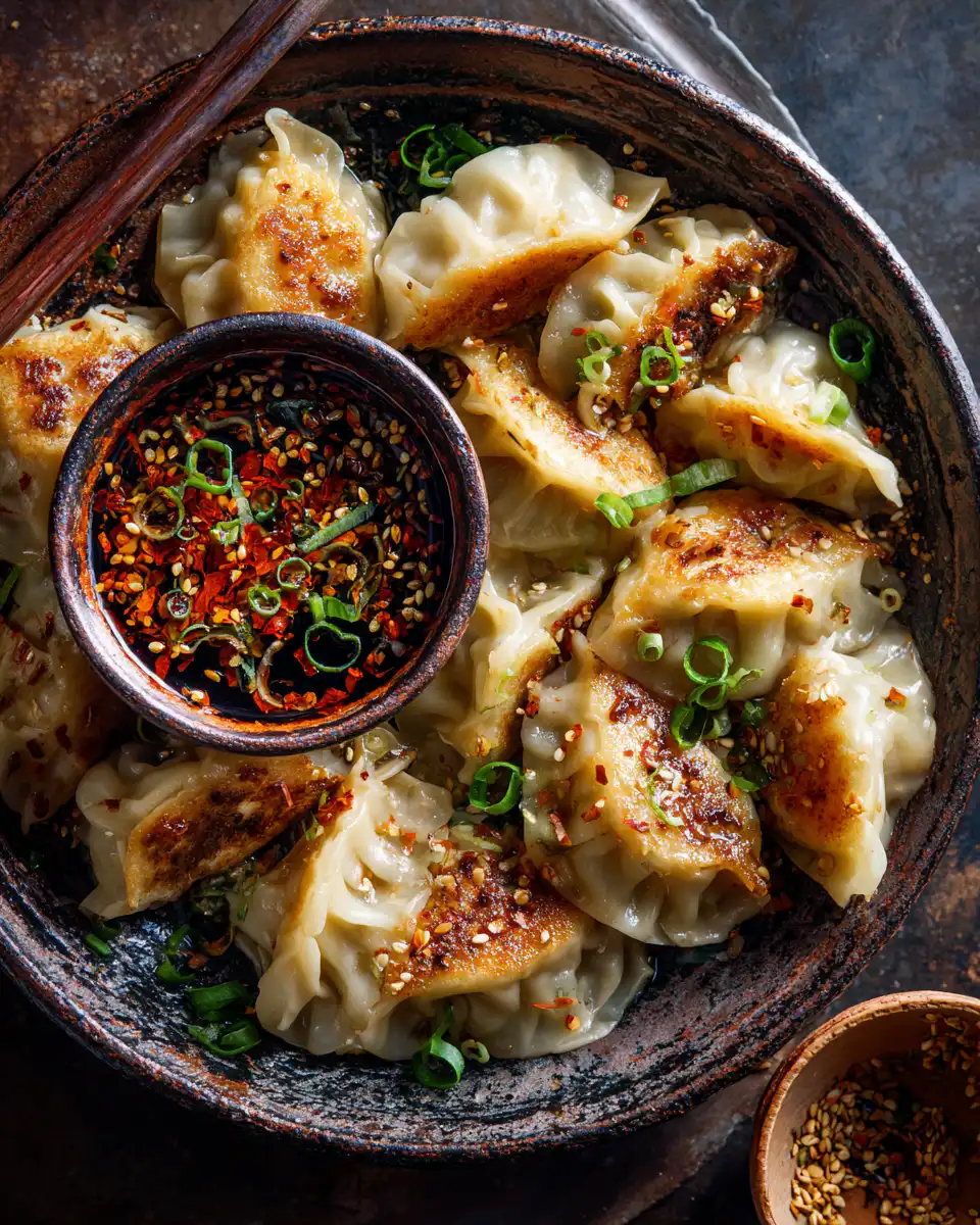 One Pan Dumpling Dinner